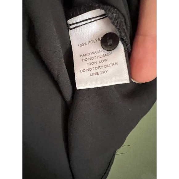 Ci Sono Black and Gold Long Sleeve Blouse Large - Picture 7 of 7